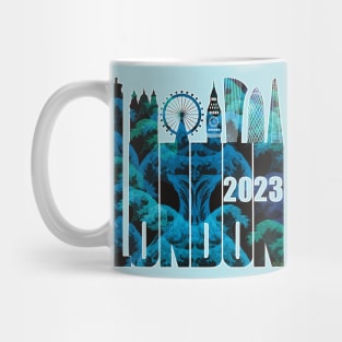 London Skyline 2023 - Wave of Kanagawa Mug